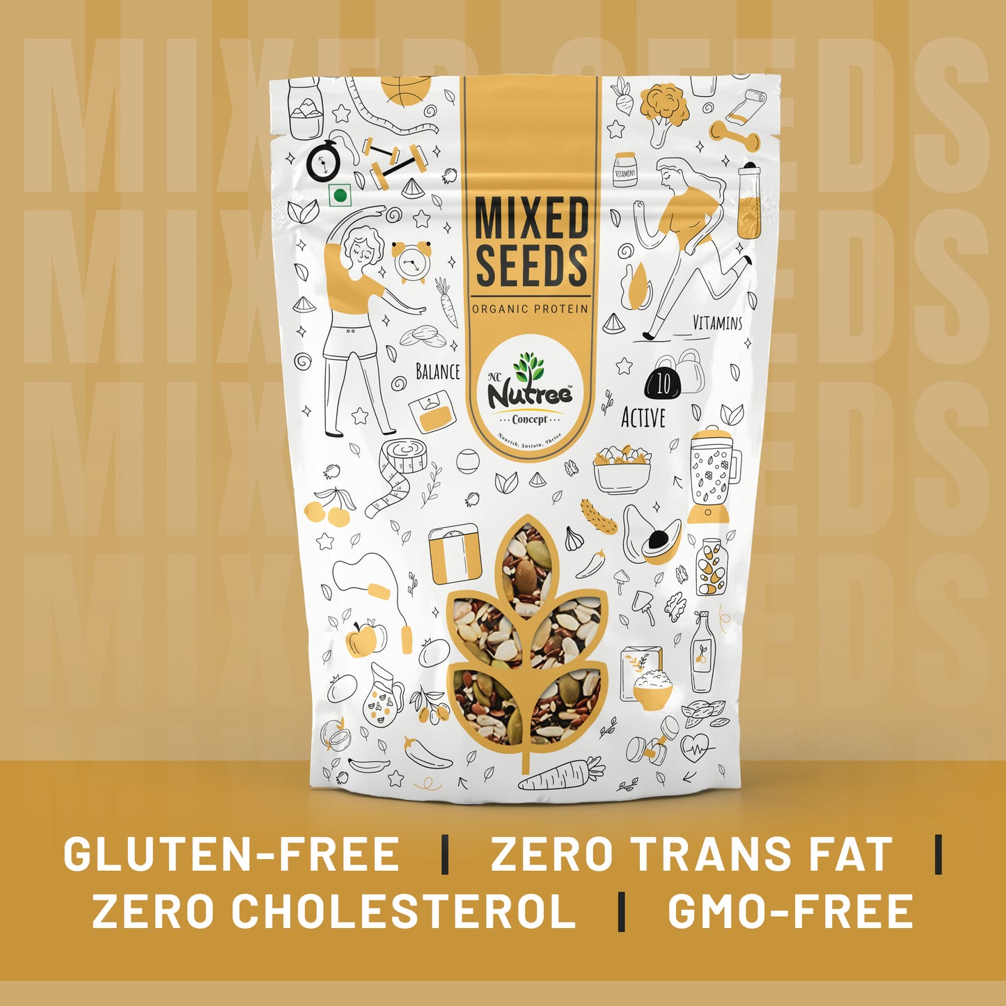 Mixed Seeds - Fuel Your Day with Nature's Goodness