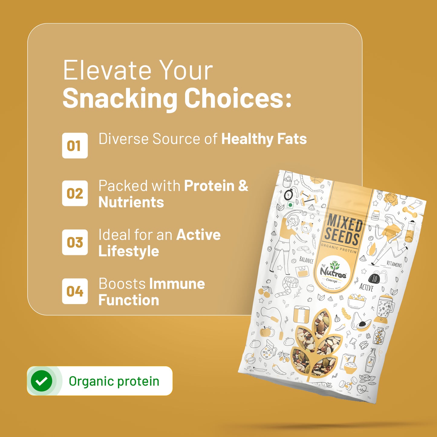 Mixed Seeds - Fuel Your Day with Nature's Goodness