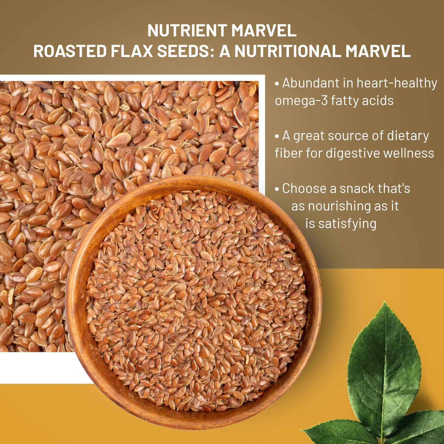 Roasted Flax Seeds - Nutrient Powerhouse for Wellness