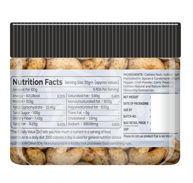 Nutree’s Spicy Black Pepper Cashews