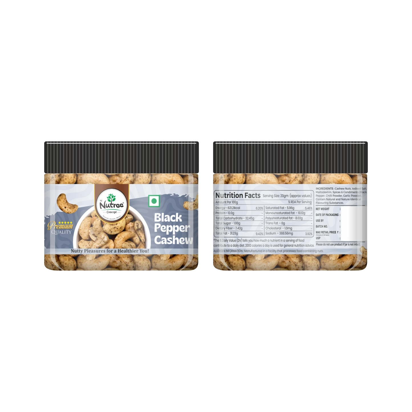 Nutree’s Spicy Black Pepper Cashews