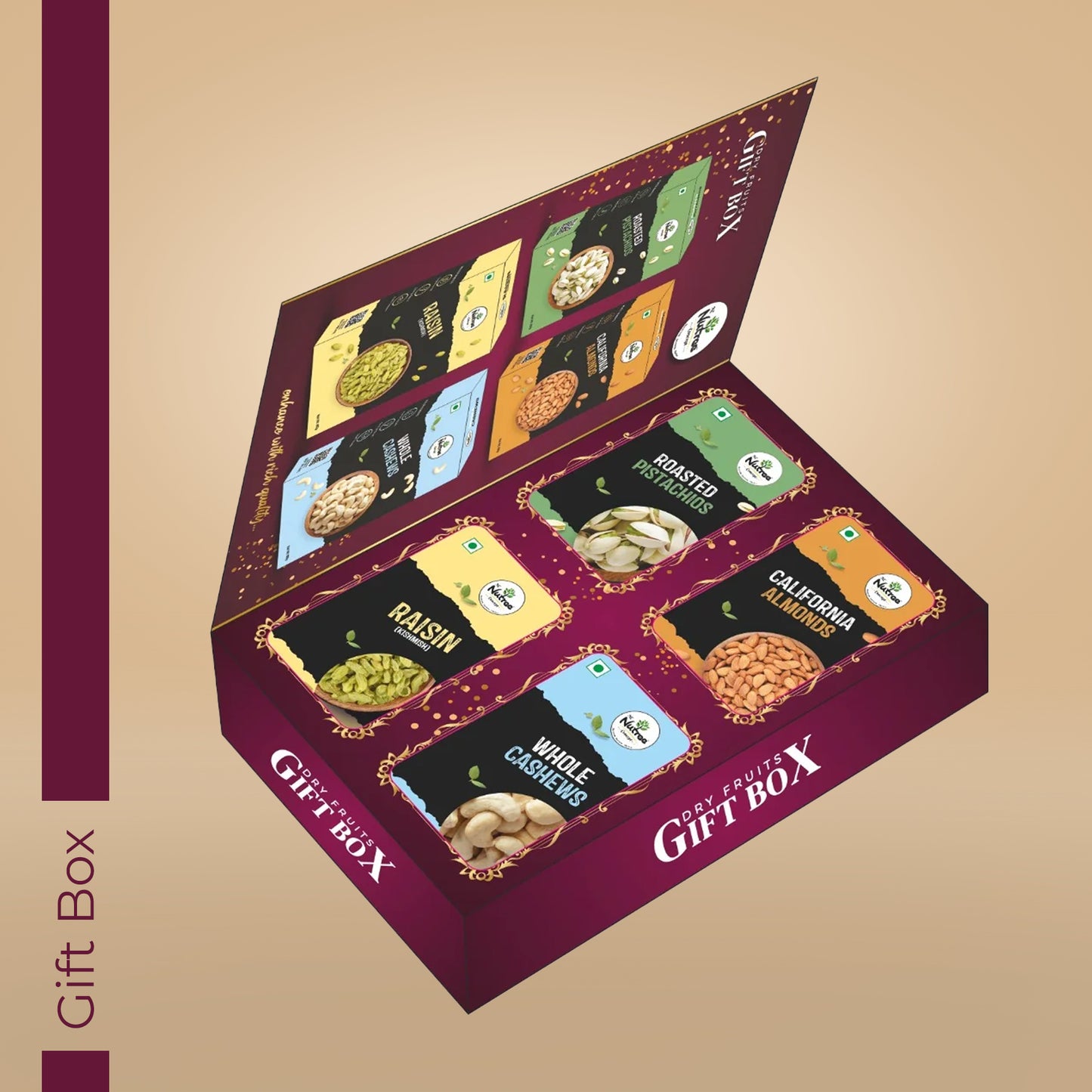 Gourmet Nut Medley Gift Box 400g - A Luxurious Symphony of Flavors and Elegance