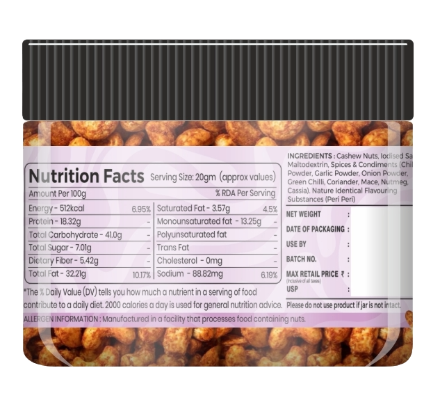 Nutree Peri Peri Flavored Cashews