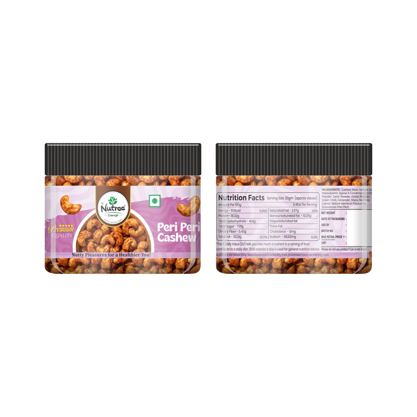 Nutree Peri Peri Flavored Cashews