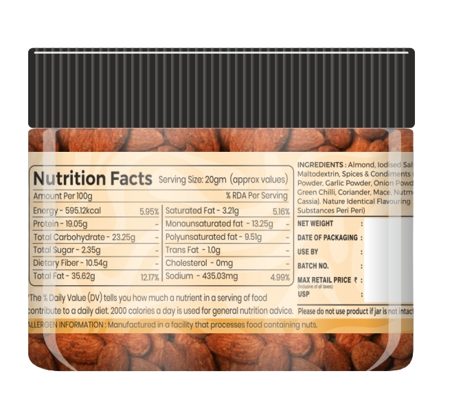 Peri Peri Flavored Almonds