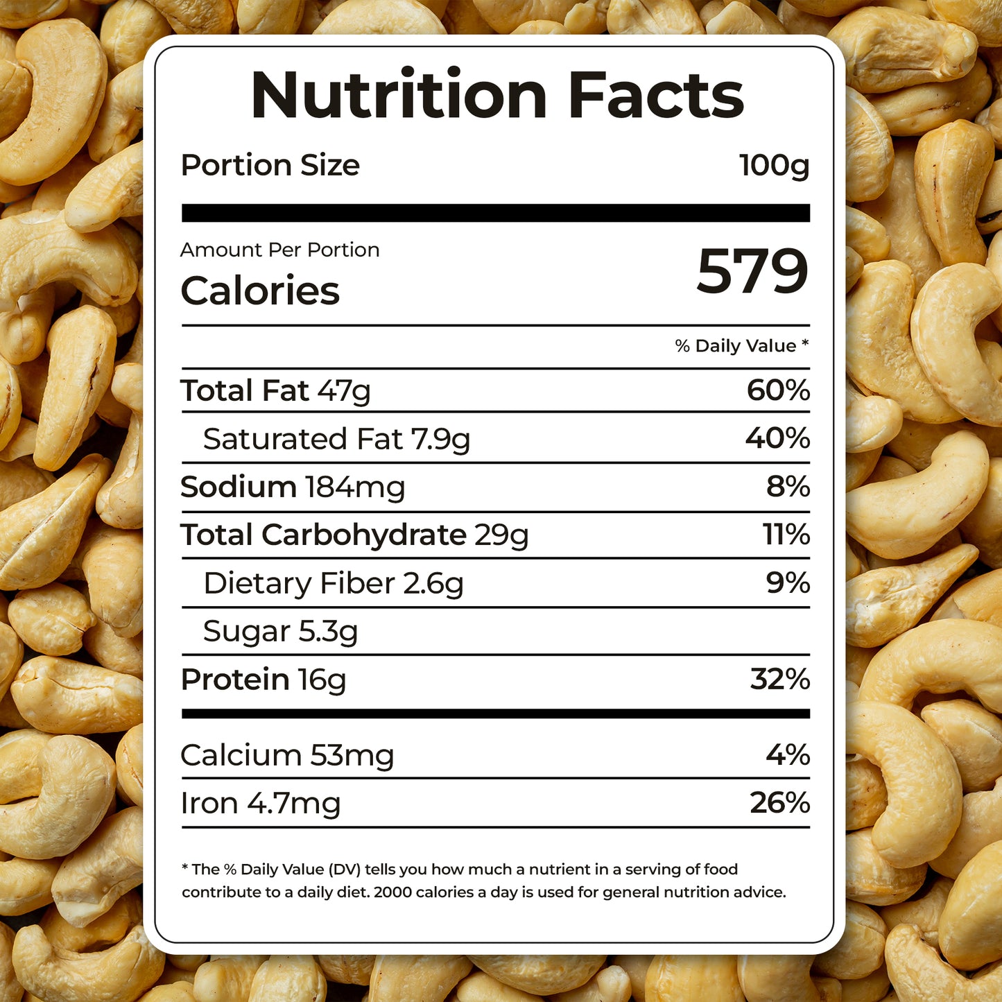 Nutree Cashews W320 - Creamy Goodness