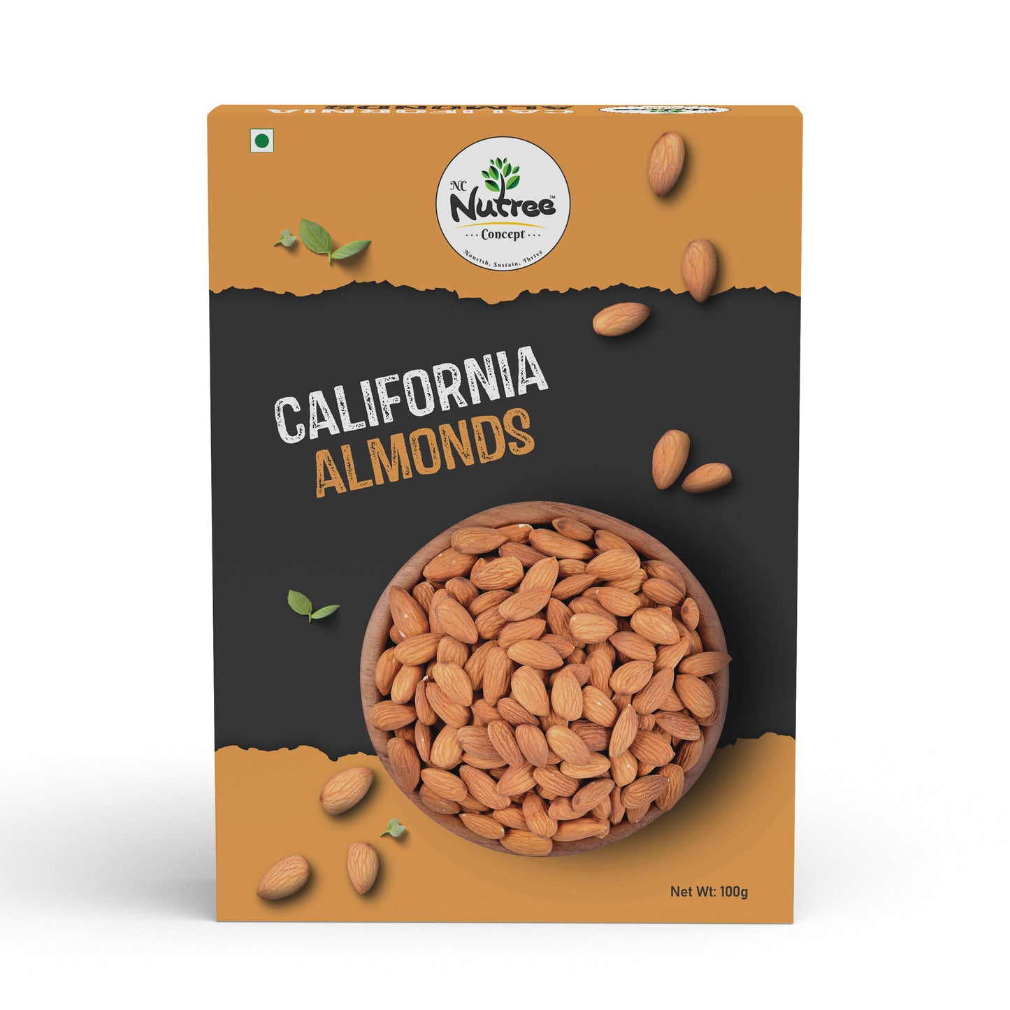 Roasted & Salted Almonds 100g Pack