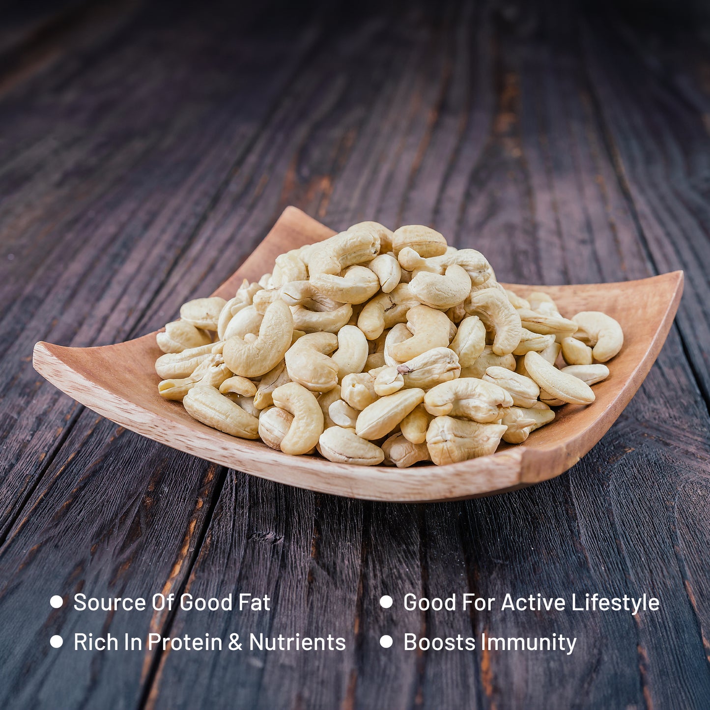 Roasted & Salted Cashews - Crunchy Delight