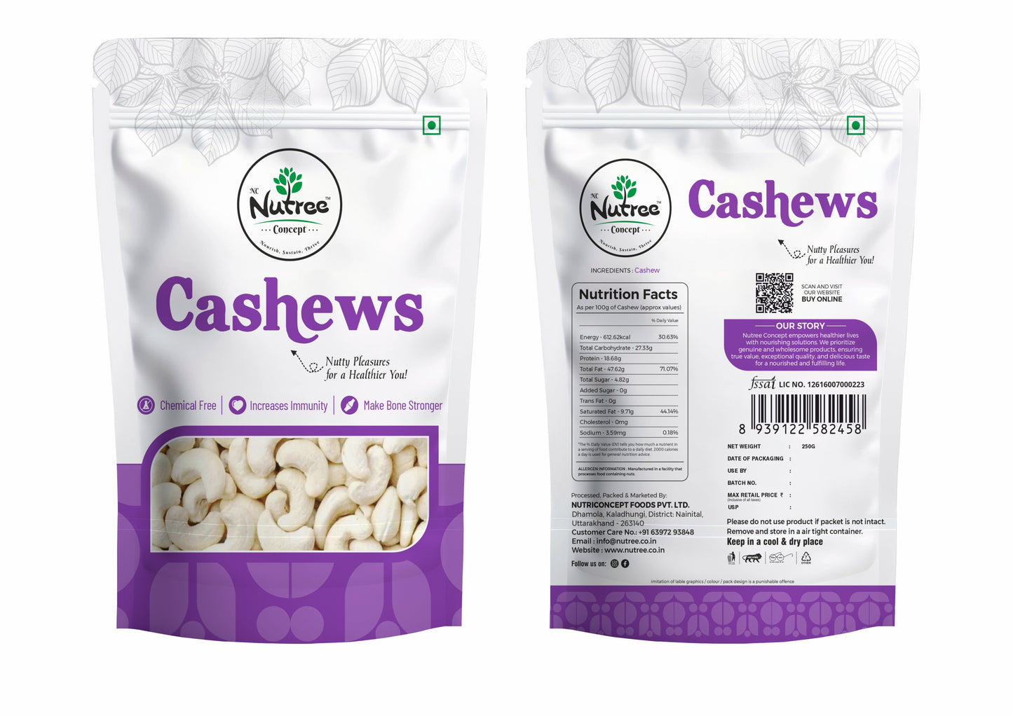 Nutree Cashews W240 - Creamy Goodness
