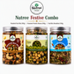 Nutree Festive Healthy Snack Combo | 3 Premium Nut & Protein Jars