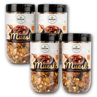 Nutree Deluxe Fruits & Nuts Muesli 700g | Twin Pack (2x350g) | Rich in Fiber & Protein